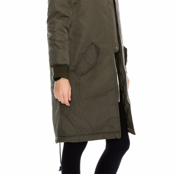 LONG LINE BOMBER JACKET - Picture 3 of 5